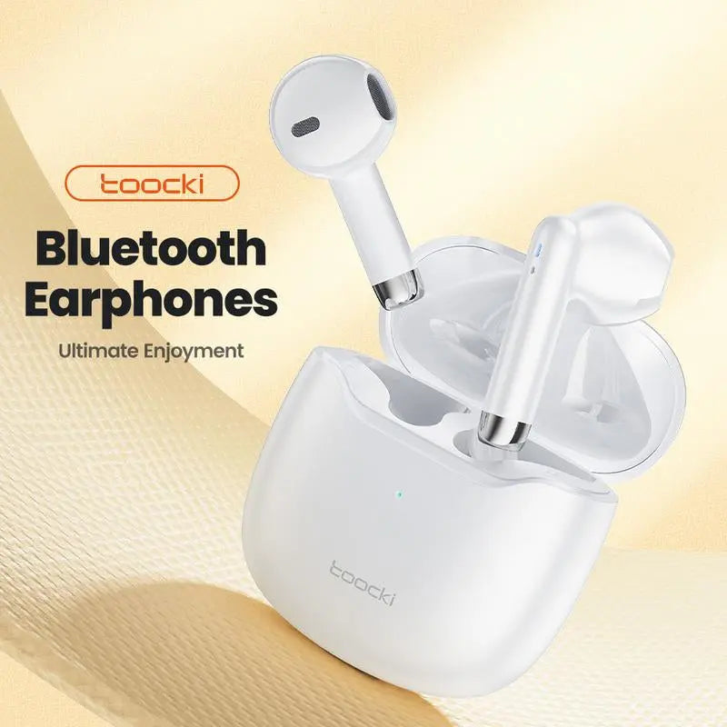 Wireless Earbuds 40H Playtime 8H Continuous Playtime Bluetooth Earbuds Stereo Bluetooth Wireless Headphones with Microphone and Charging Case for Ios Android Sports Black